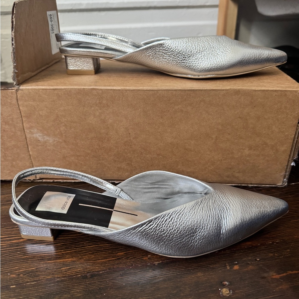 Dolce Vita Silver Women's Slingback Flats